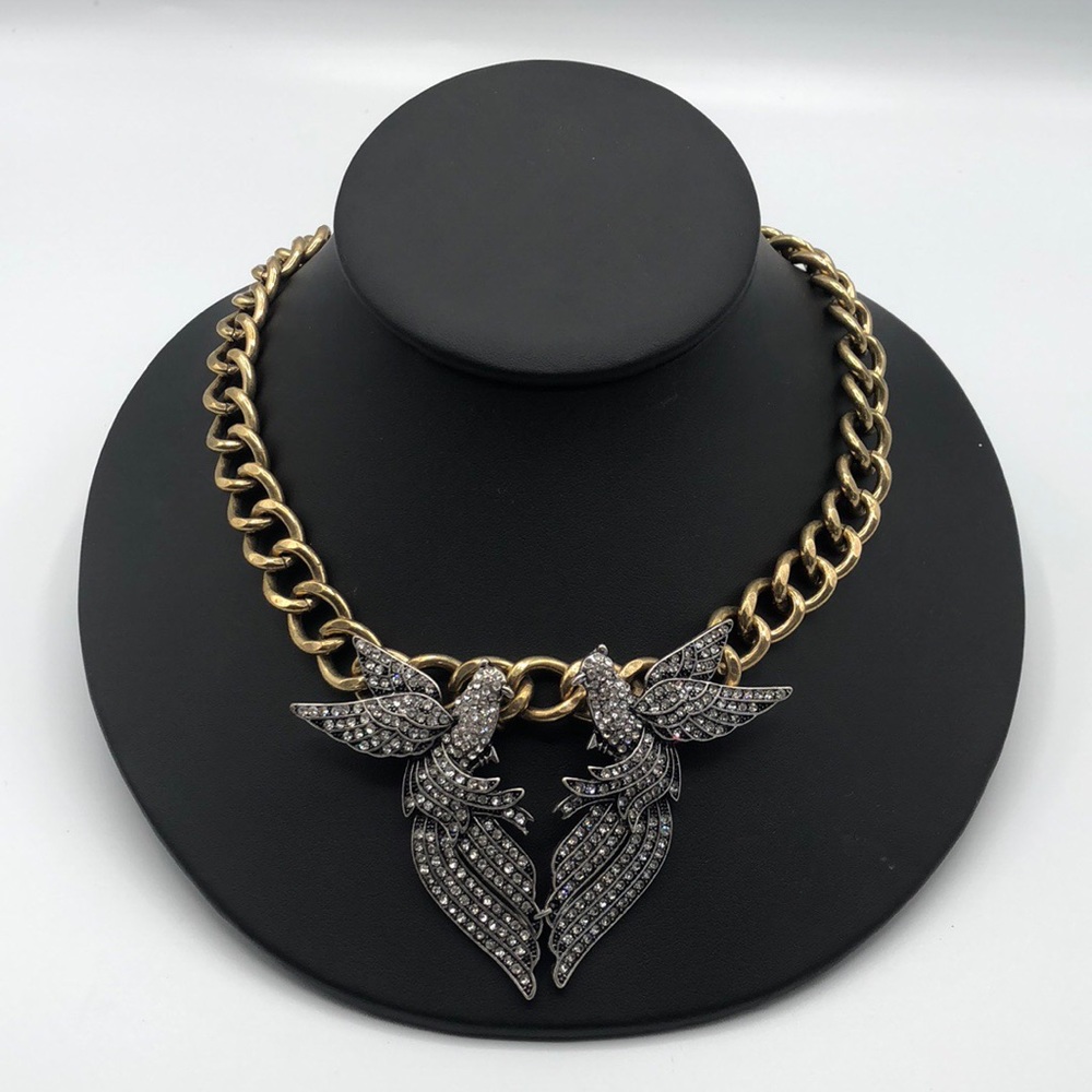 Vintage Oscar De La Renta Lovebirds Necklace